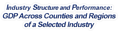 South Dakota - Gross Domestic Product Across Counties and Regions of a Selected Industry